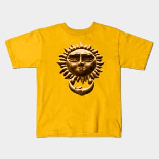 Sun and Moon Door Knocker Kids T-Shirt